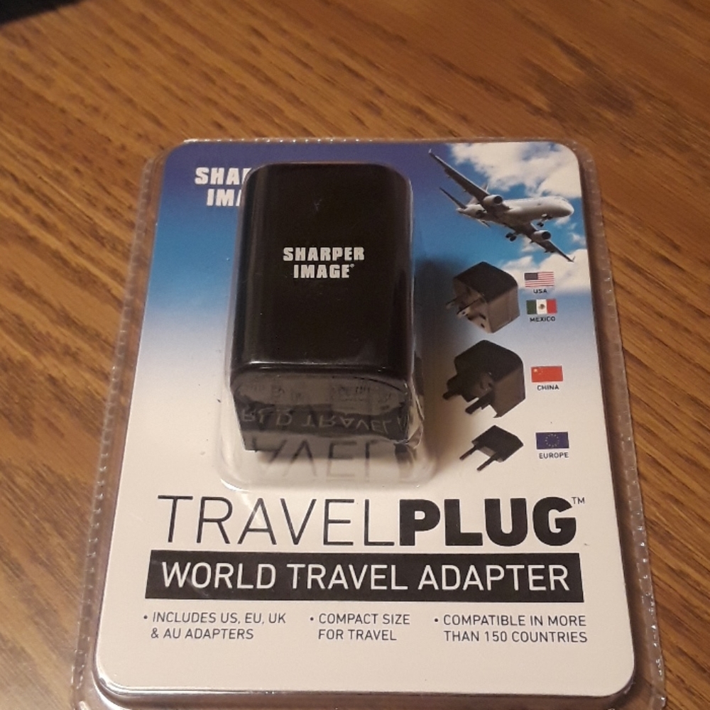 Sharper Image Travel Plug Adapter